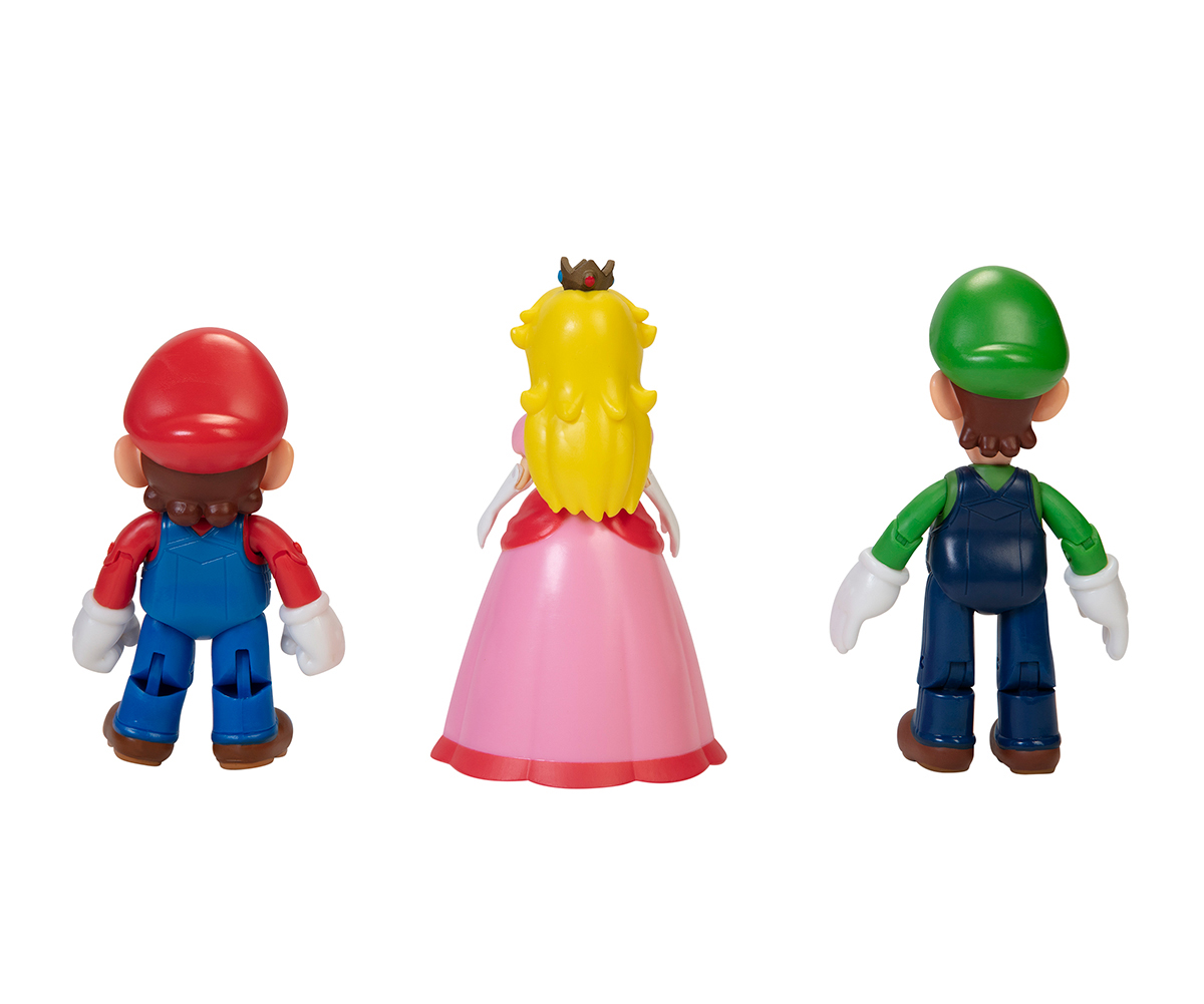 Супер Марио – комплект 3 фигурки 10 см Mushroom Kingdom