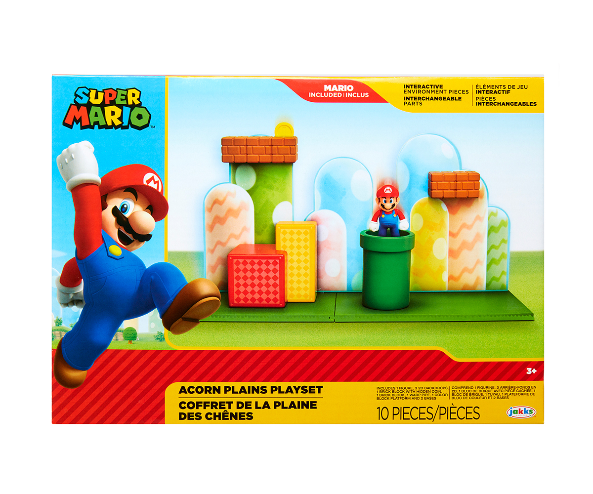 Супер Марио – игрален комплект Acorn Plains с подвижни части