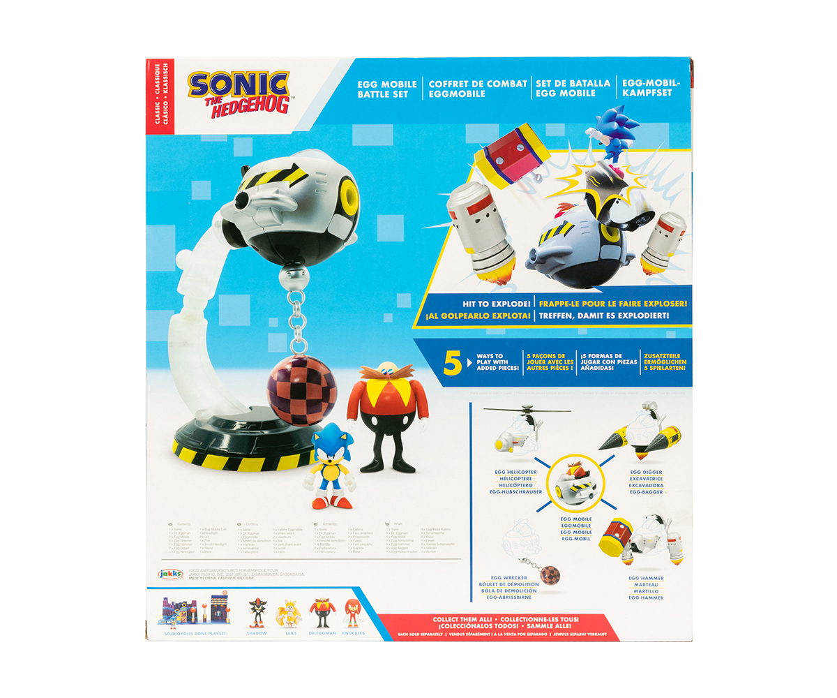 Игрален комплект Соник Egg Mobile, 14 части