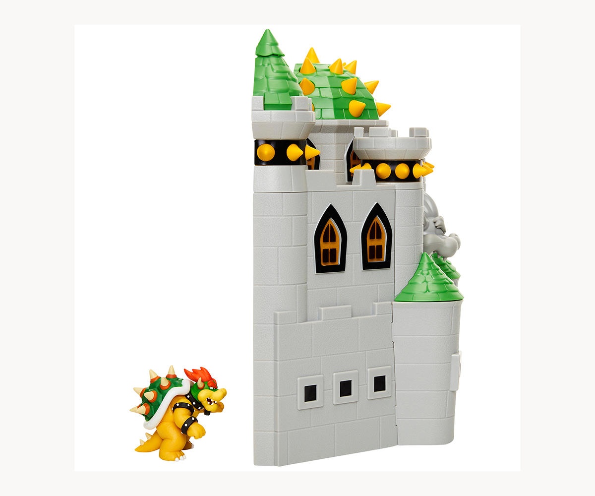Игрален комплект Супер Марио Bowser Castle с фигура 6 см