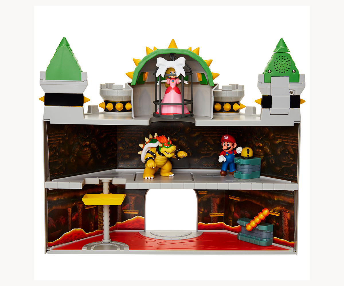 Игрален комплект Супер Марио Bowser Castle с фигура 6 см