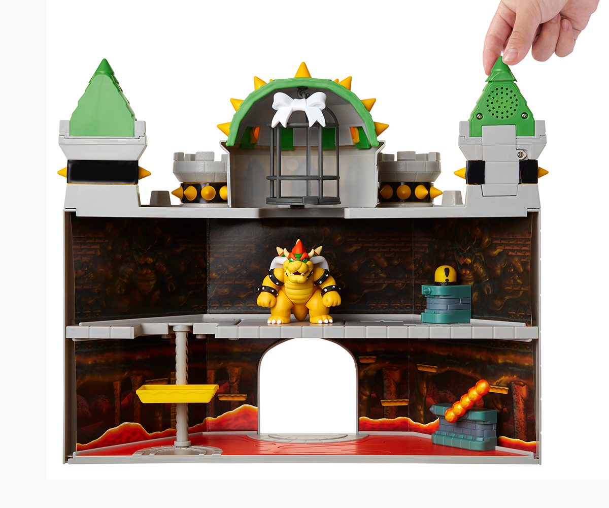 Игрален комплект Супер Марио Bowser Castle с фигура 6 см