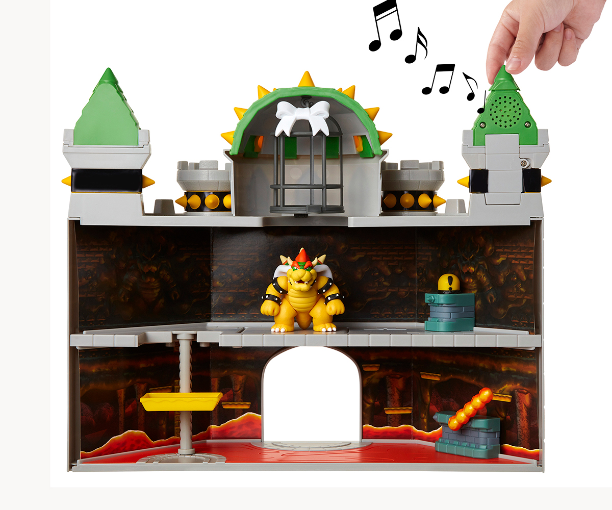 Игрален комплект Супер Марио Bowser Castle с фигура 6 см