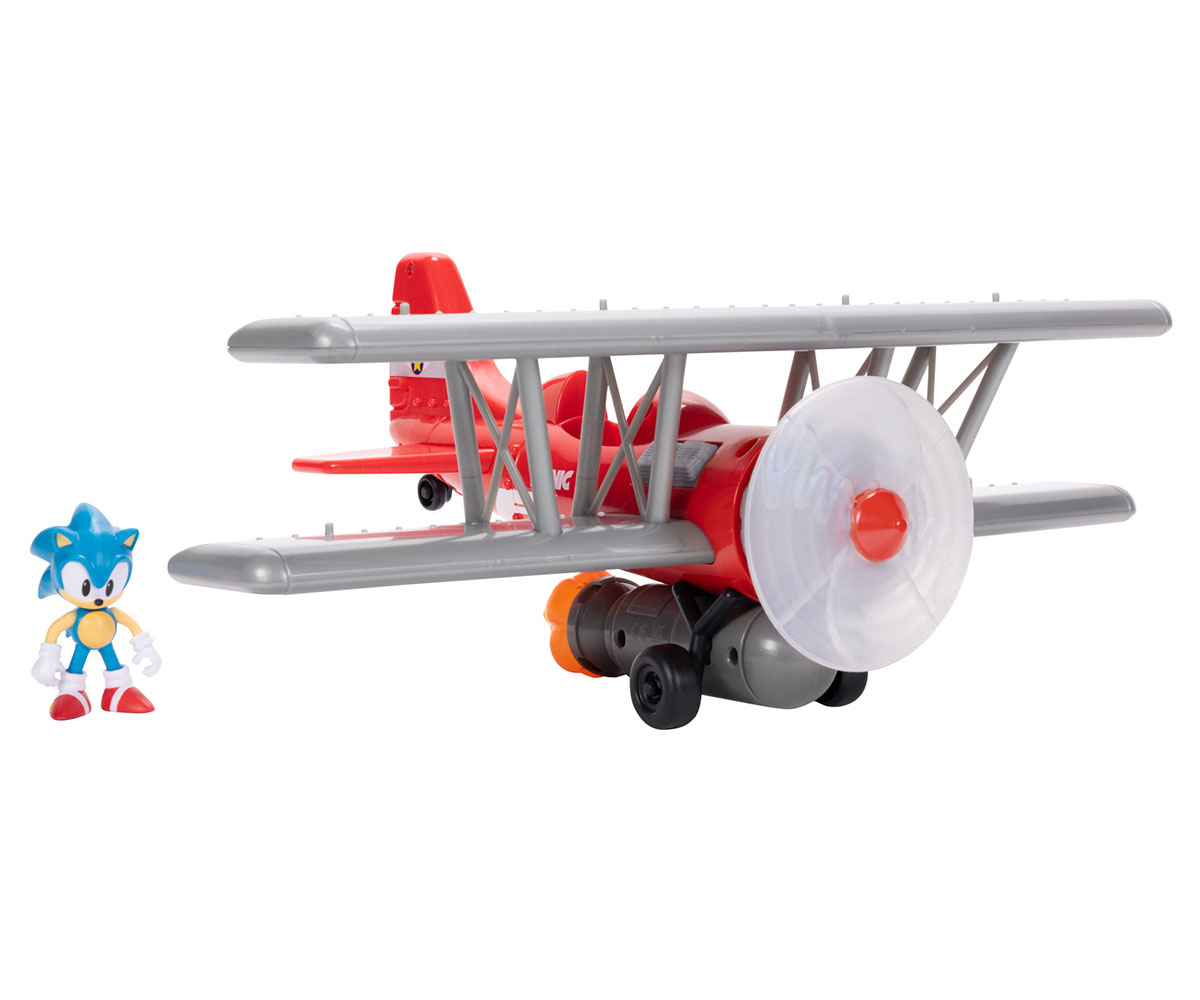 Игрален комплект Соник Tornado Biplane със звуци, 6 см