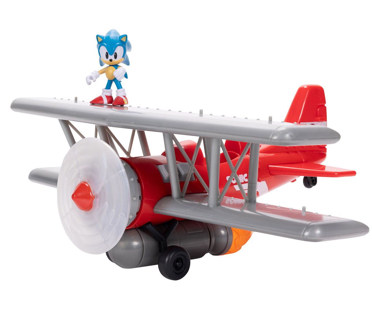 Игрален комплект Соник Tornado Biplane със звуци, 6 см