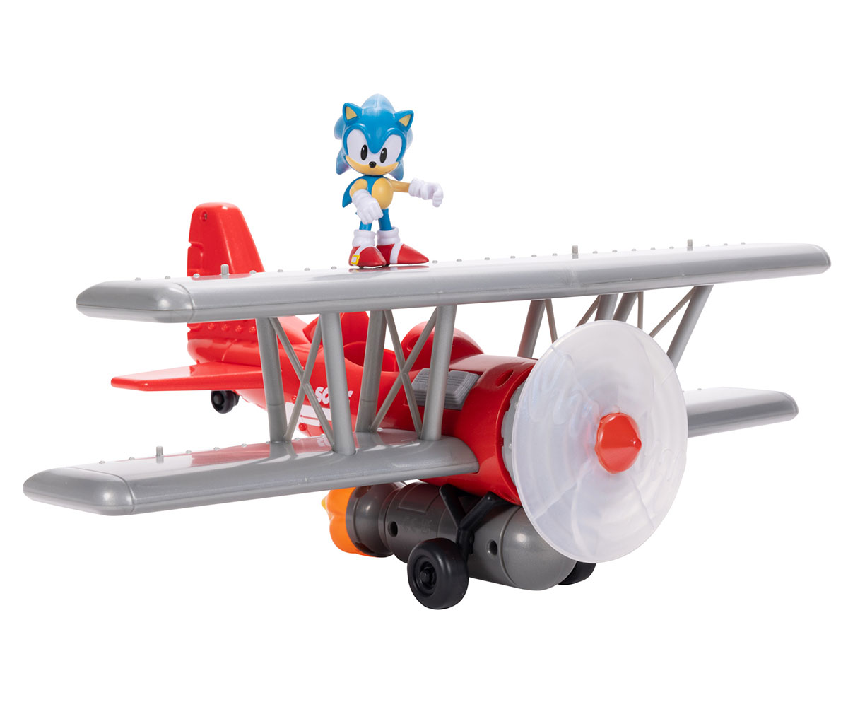 Игрален комплект Соник Tornado Biplane със звуци, 6 см