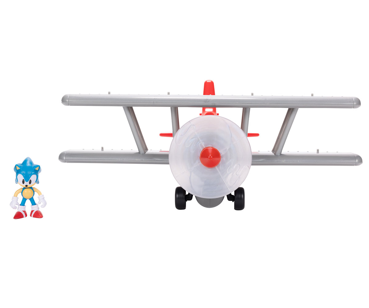 Игрален комплект Соник Tornado Biplane със звуци, 6 см