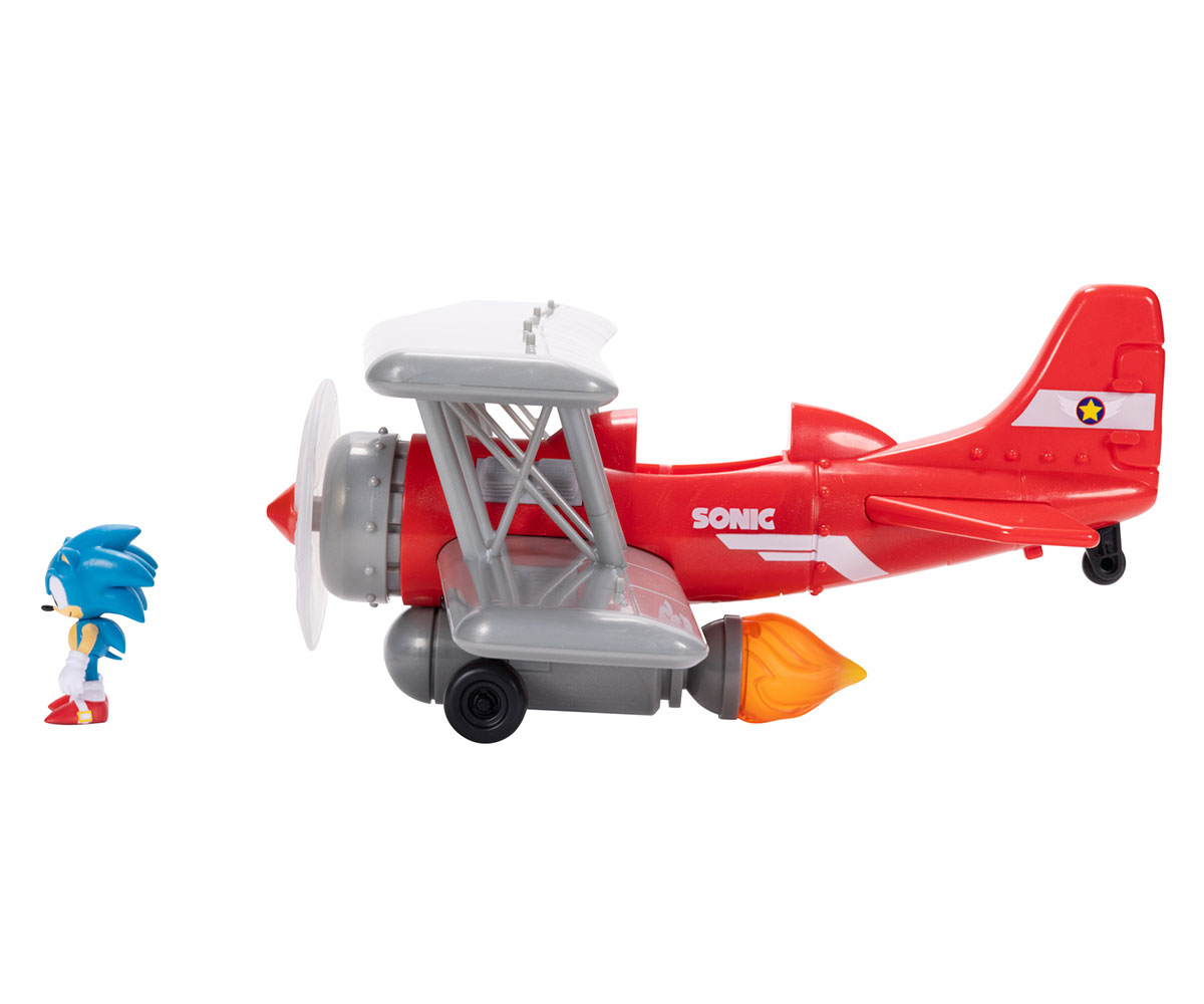 Игрален комплект Соник Tornado Biplane със звуци, 6 см