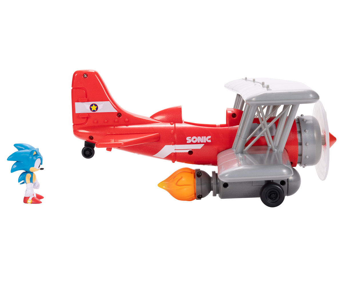 Игрален комплект Соник Tornado Biplane със звуци, 6 см