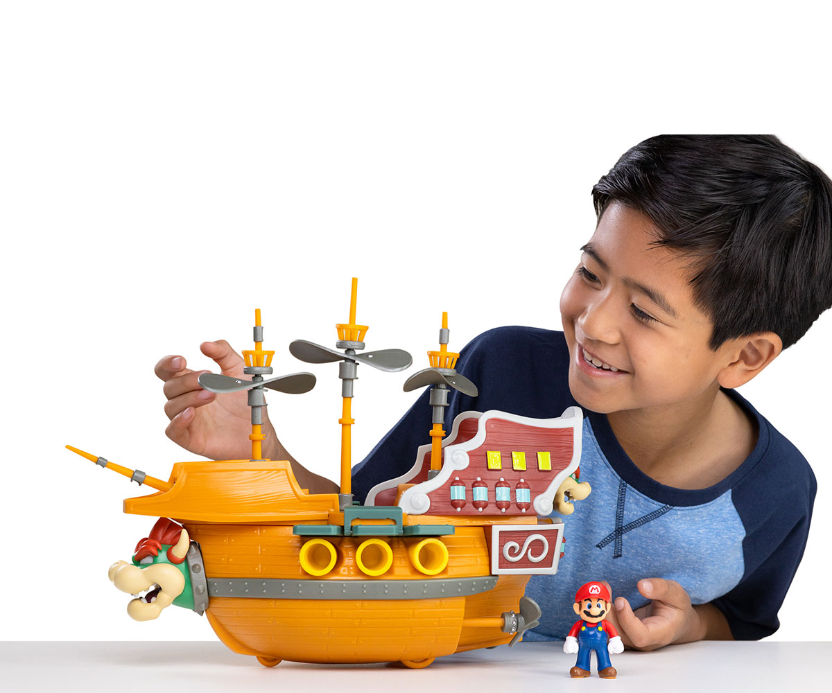 Игрален кораб Jakks Pacific Супер Марио – Крепостта на Баузър