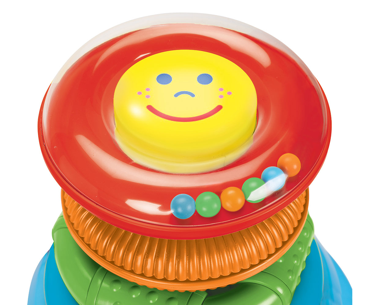 Кола за бутане Fisher-Price Rock-a-Stack с цветни рингове