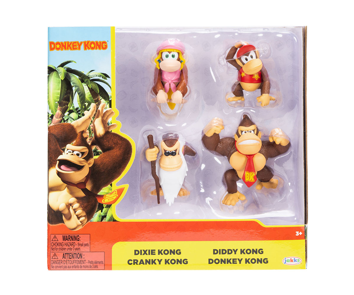 Фигурки Супер Марио Донки Конг, 4 броя – Jakks Pacific