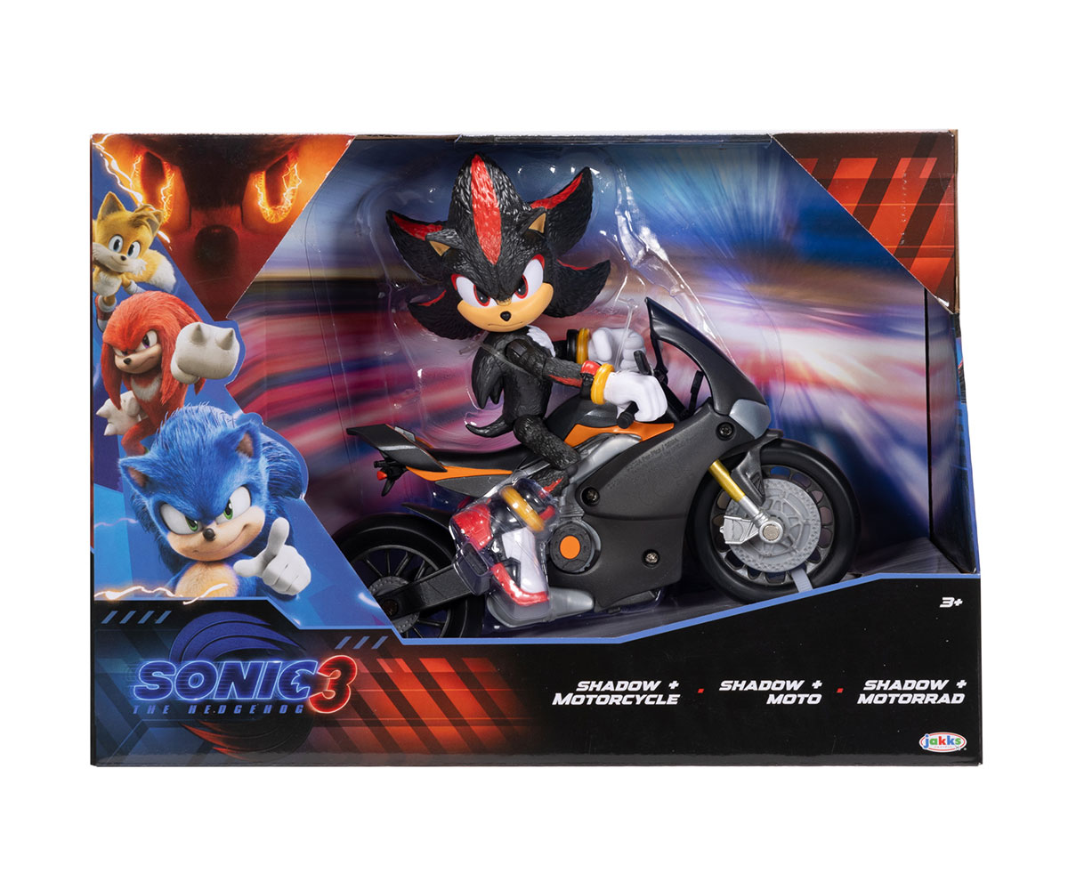 Шадоу с мотоциклет Соник 3 Jakks Pacific, фигурка 12.7 см