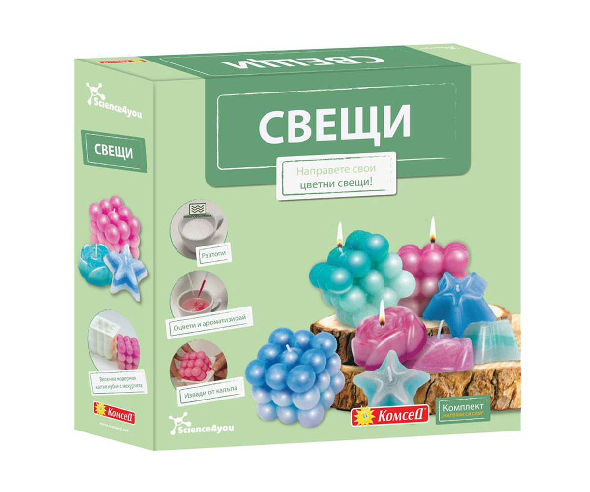 Пластилин за моделиране Science4you Color & Play, 4 експеримента