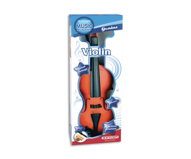 Детска цигулка Bontempi с 4 метални струни, 5–12 г.