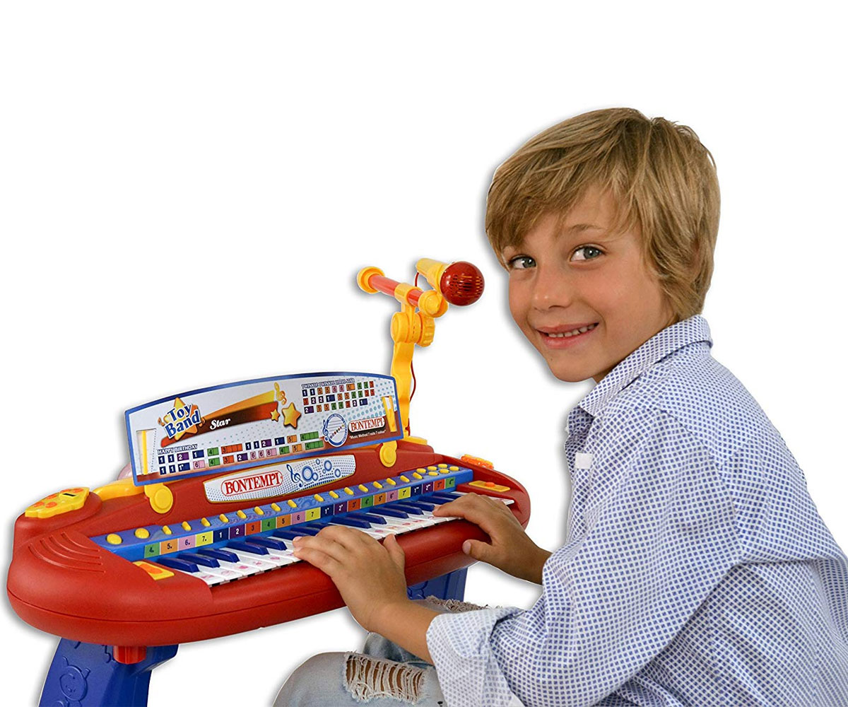 Микрофон със светеща стойка Bontempi 40 4820, 3 нива