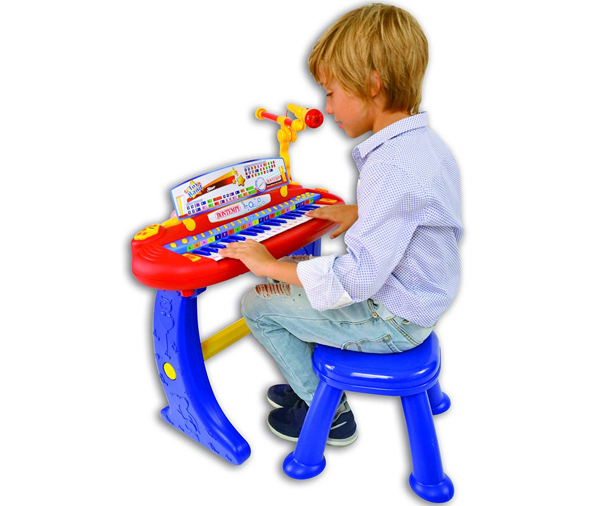 Микрофон със светеща стойка Bontempi 40 4820, 3 нива