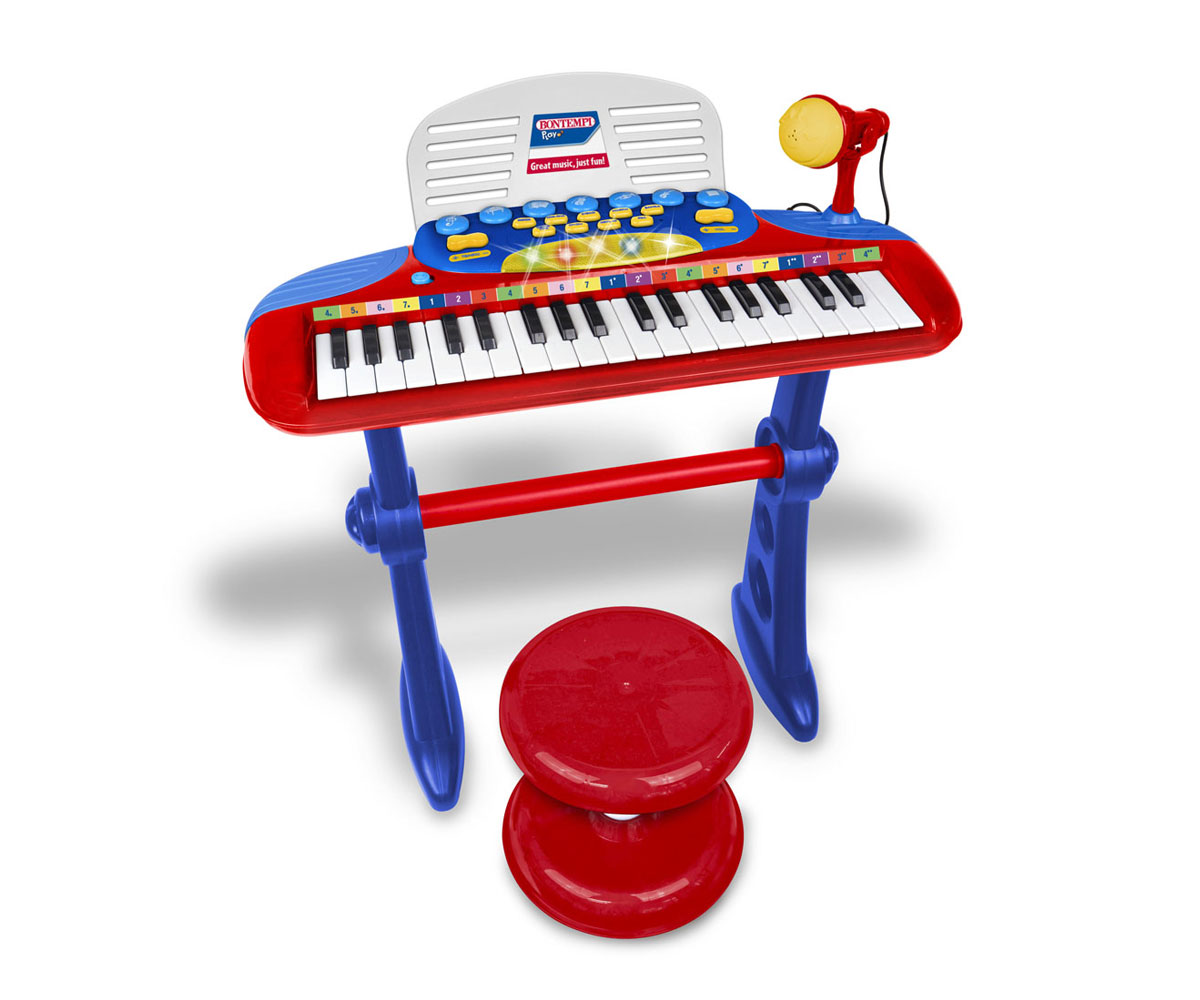 Синтезатор Bontempi 13 3740 с 37 клавиша, крачета и столче