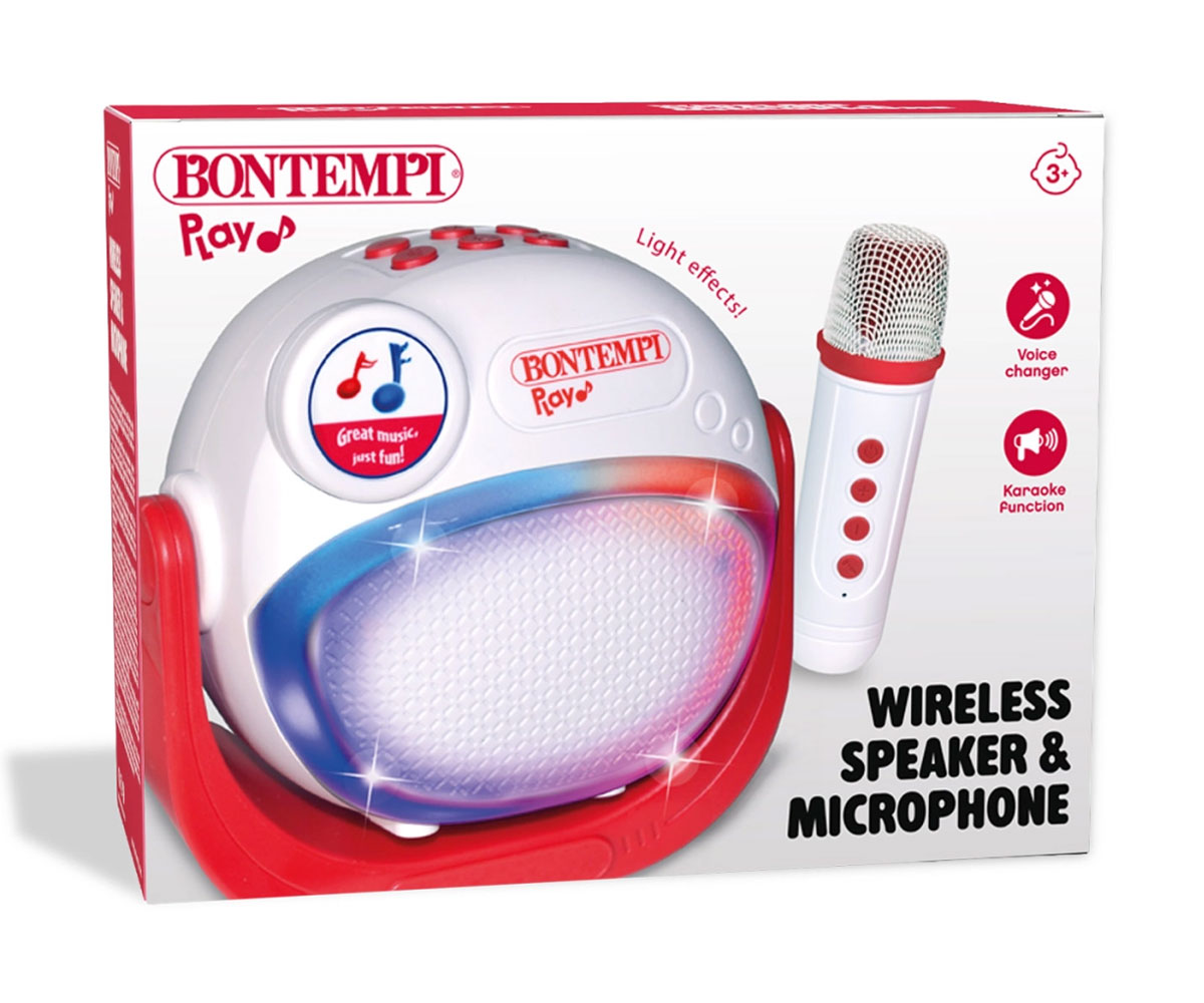 Мини синтезатор Bontempi с 24 клавиша, розов, 25 песни