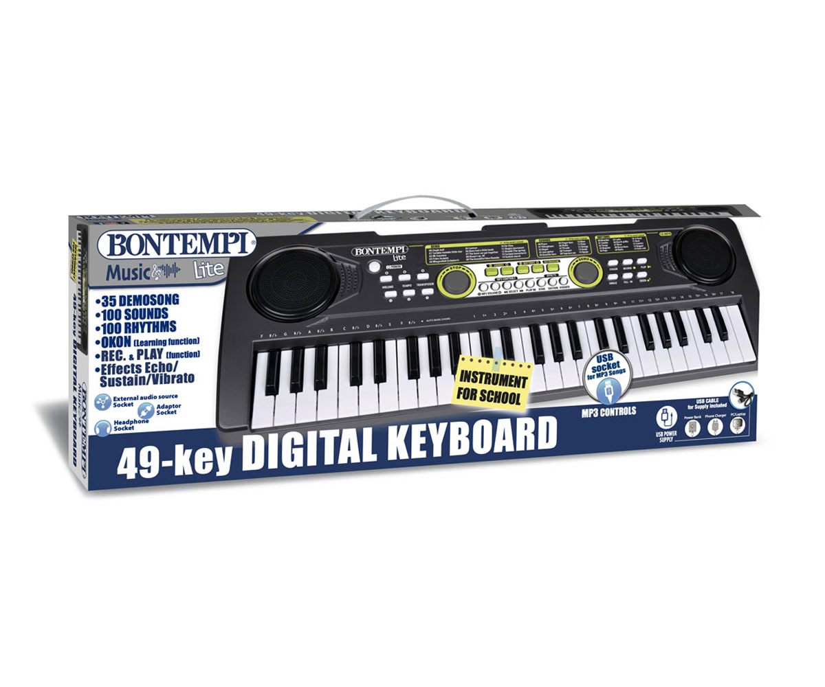 Синтезатор Bontempi 15 4970 с 49 клавиша и USB-C
