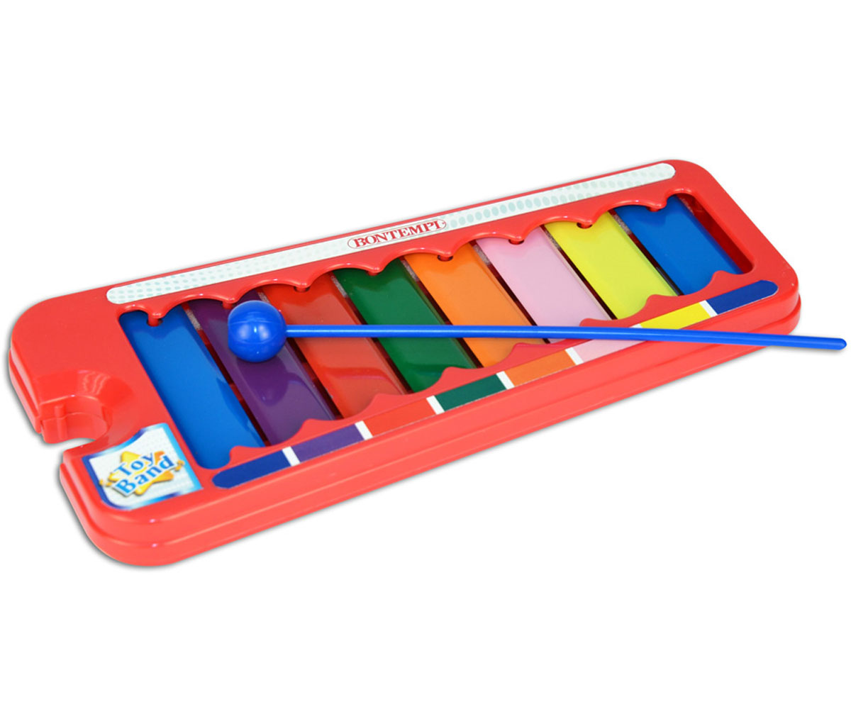 Ксилофон Bontempi с 8 цветни метални пластини