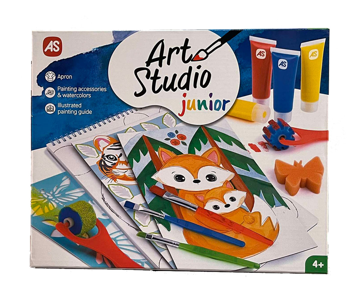 Комплект за рисуване AS Company Art Studio Junior с престилка