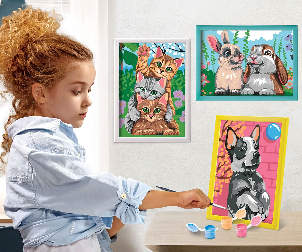 Рисуване по номера AS Company Paint & Frame Сладки зайчета с рамка