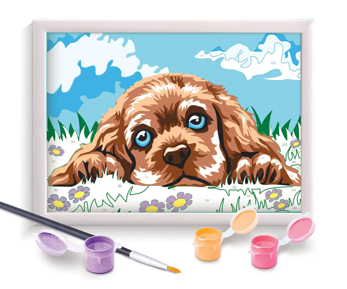 Рисуване по номера AS Company Paint & Frame Кученце с рамка