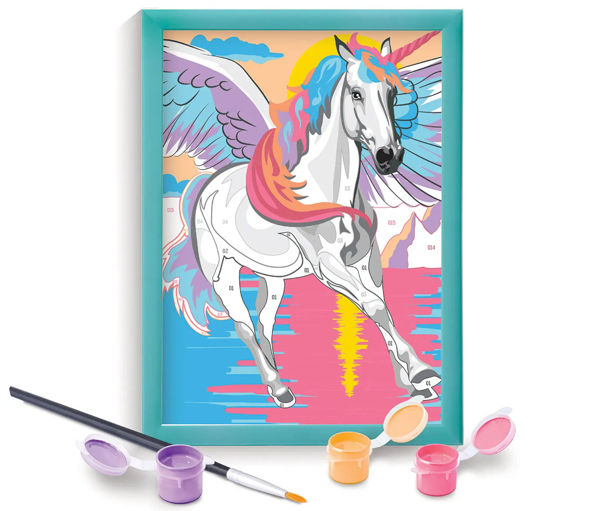 Рисуване по номера AS Company Paint & Frame Магичен еднорог с рамка