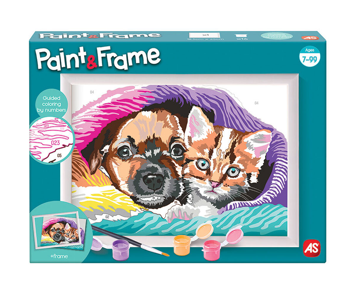 Рисуване по номера AS Paint & Frame – Приятелство, 16 бои
