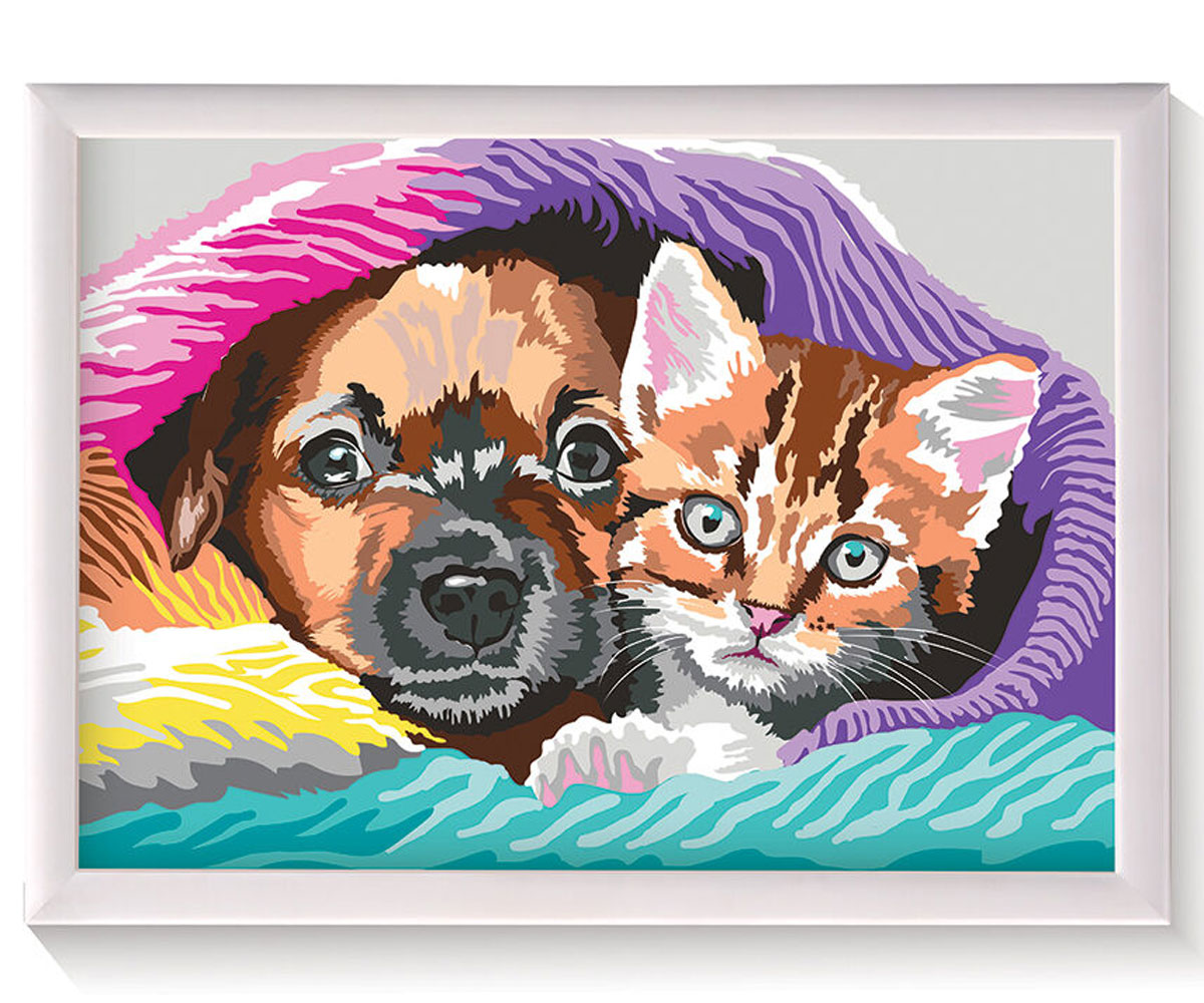 Рисуване по номера AS Paint & Frame – Приятелство, 16 бои