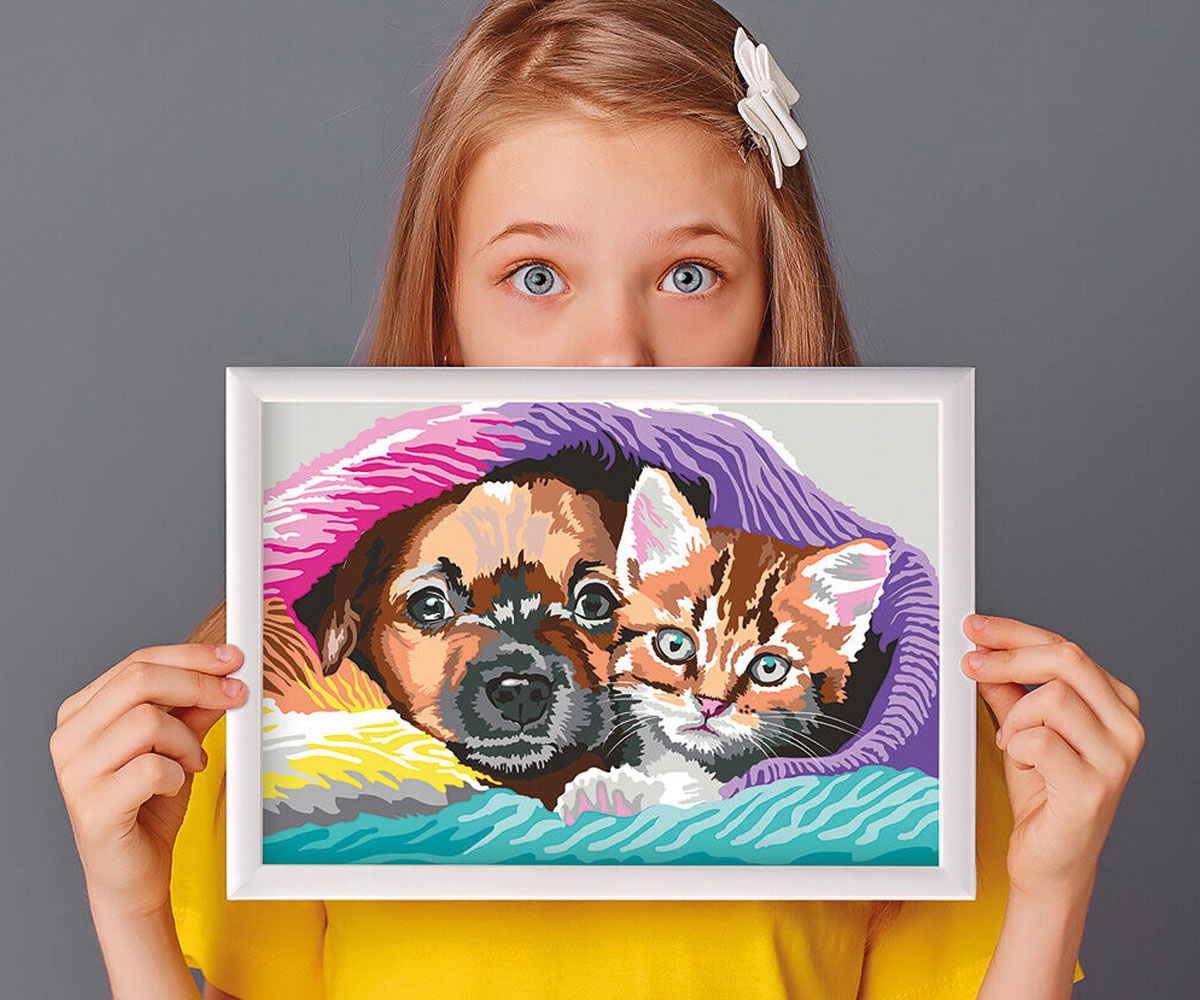Рисуване по номера AS Paint & Frame – Приятелство, 16 бои