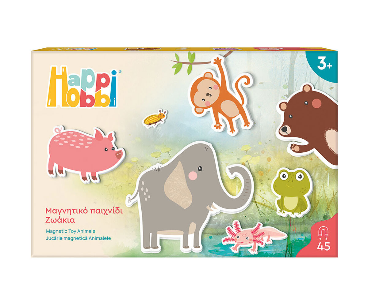Магнитна дъска AS Company HappiHobbi 2 в 1, 35 магнита