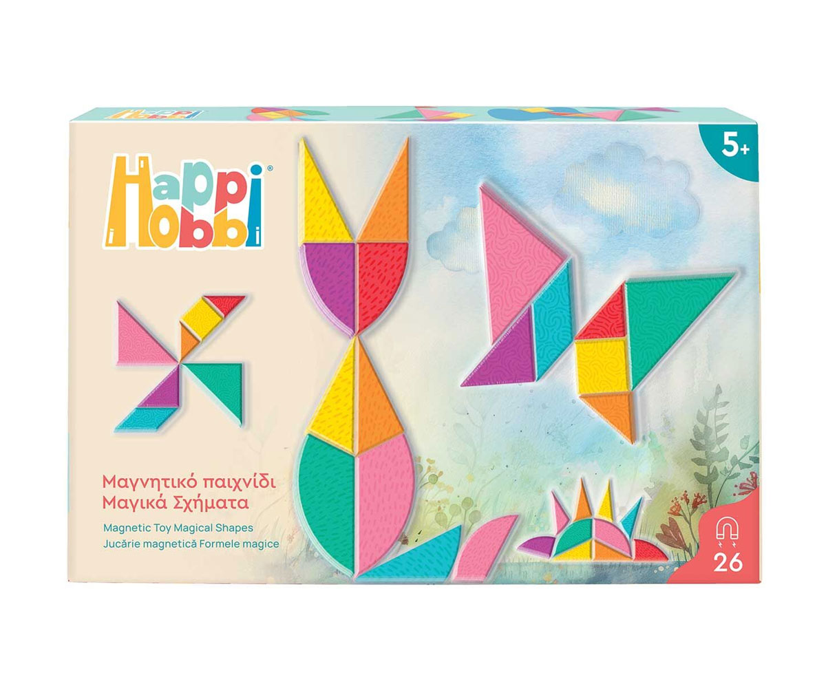 Магнитна дъска AS Company HappiHobbi 2 в 1, 35 магнита