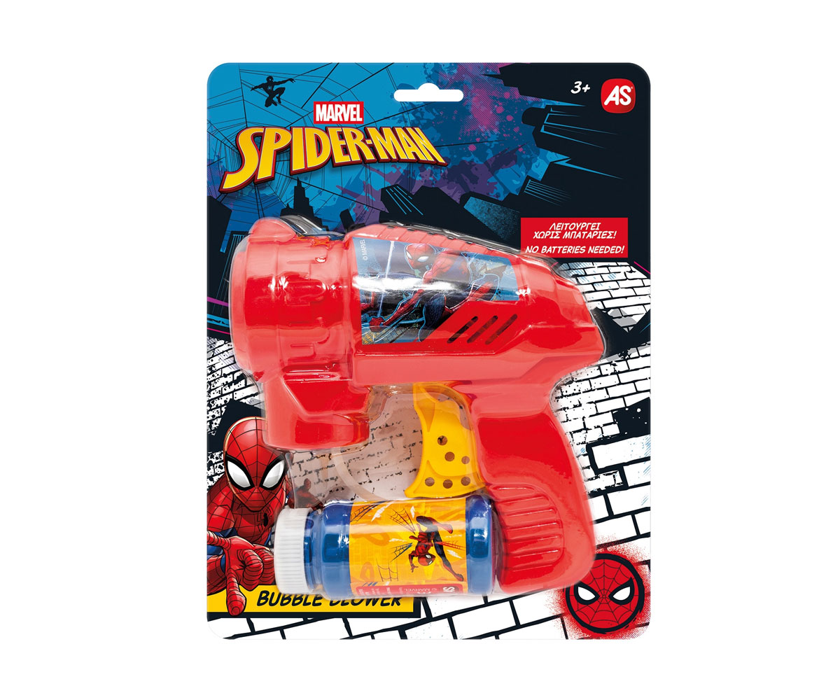 Пистолет за сапунени балони AS Company Спайдърмен със светлини