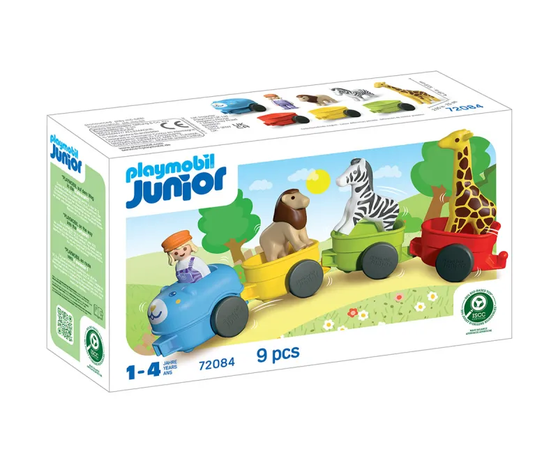 Playmobil Junior Самосвал с ремарке и 3 блока с числа, 12м–4г.