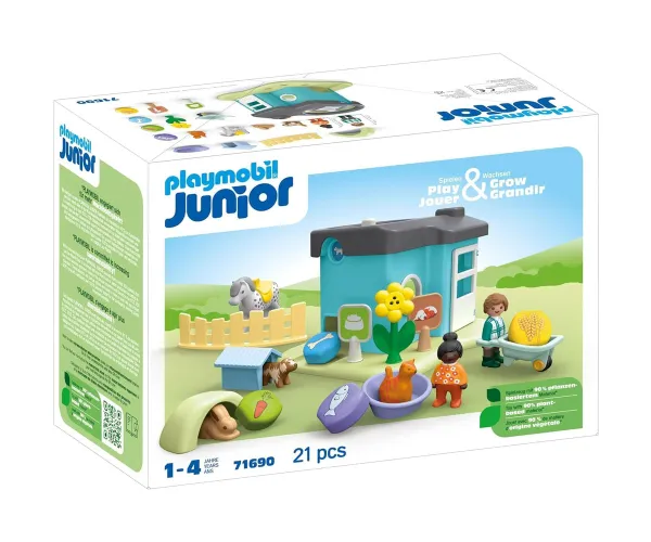 Playmobil Junior 71690 Дом за животни с диспенсър за лакомства