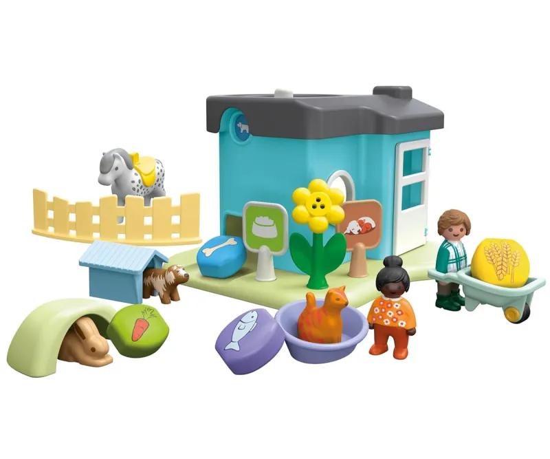 Playmobil Junior 71690 Дом за животни с диспенсър за лакомства