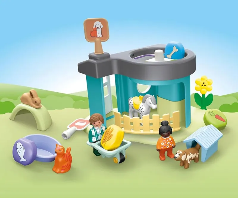 Playmobil Junior 71690 Дом за животни с диспенсър за лакомства