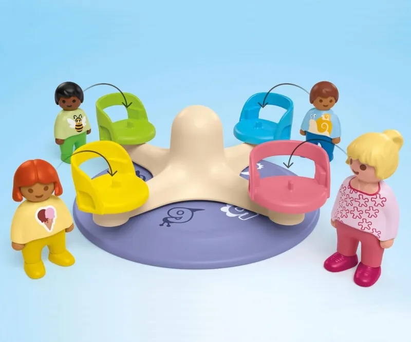 Playmobil Junior Въртележка с числа от 1 до 8 и четири фигури