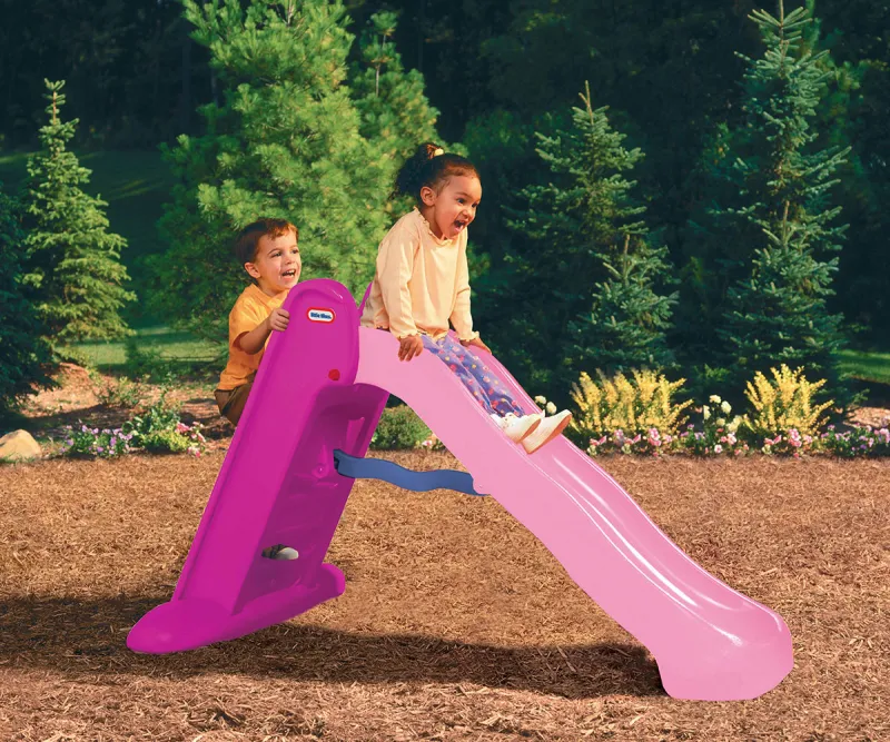 Little Tikes сгъваема пързалка 150 см, розова