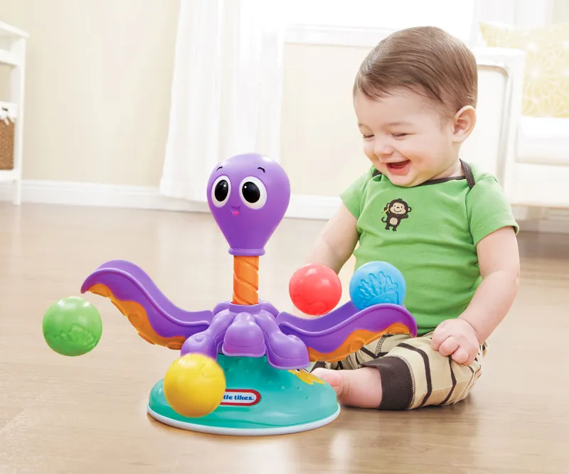Музикална играчка Little Tikes Октопод с 4 топки, 6м–3г.