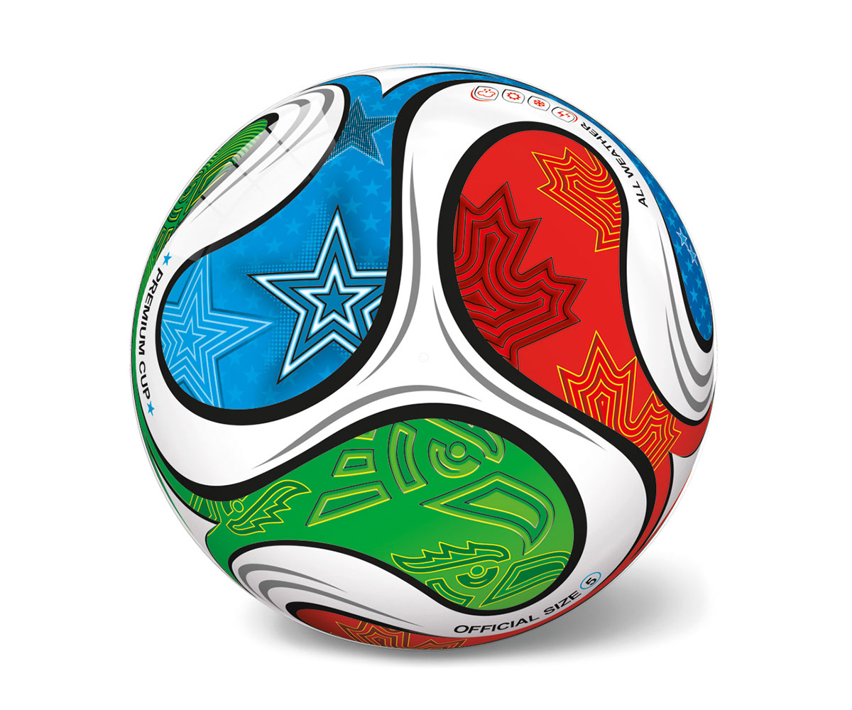 Футболна кожена топка Star, размер 5, жълт цвят