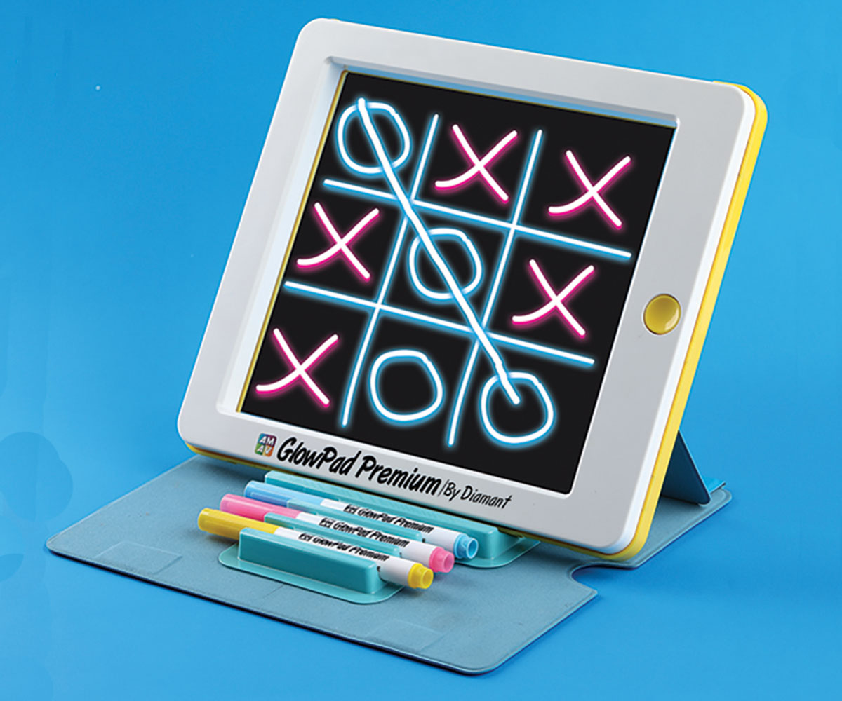 Светеща дъска за рисуване Premium Glow Pad, 8 LED светлини