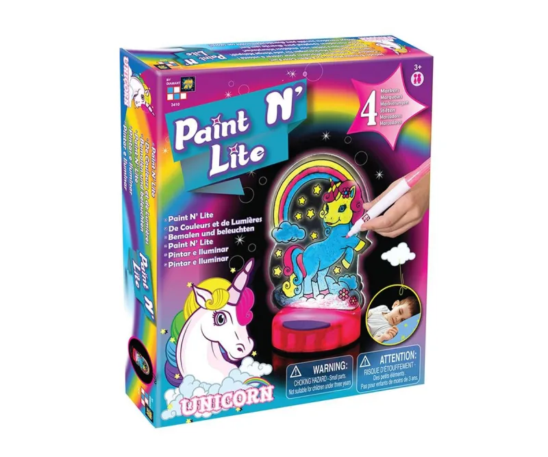 Светещ еднорог за оцветяване Paint N' Lite 3410M