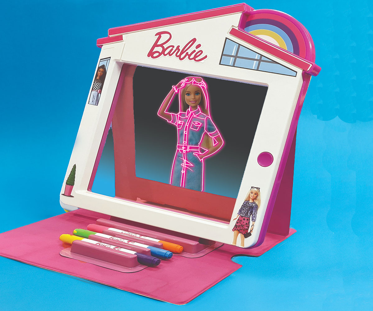 Светеща дъска Barbie Premium Glow Pad, 8 LED светлини