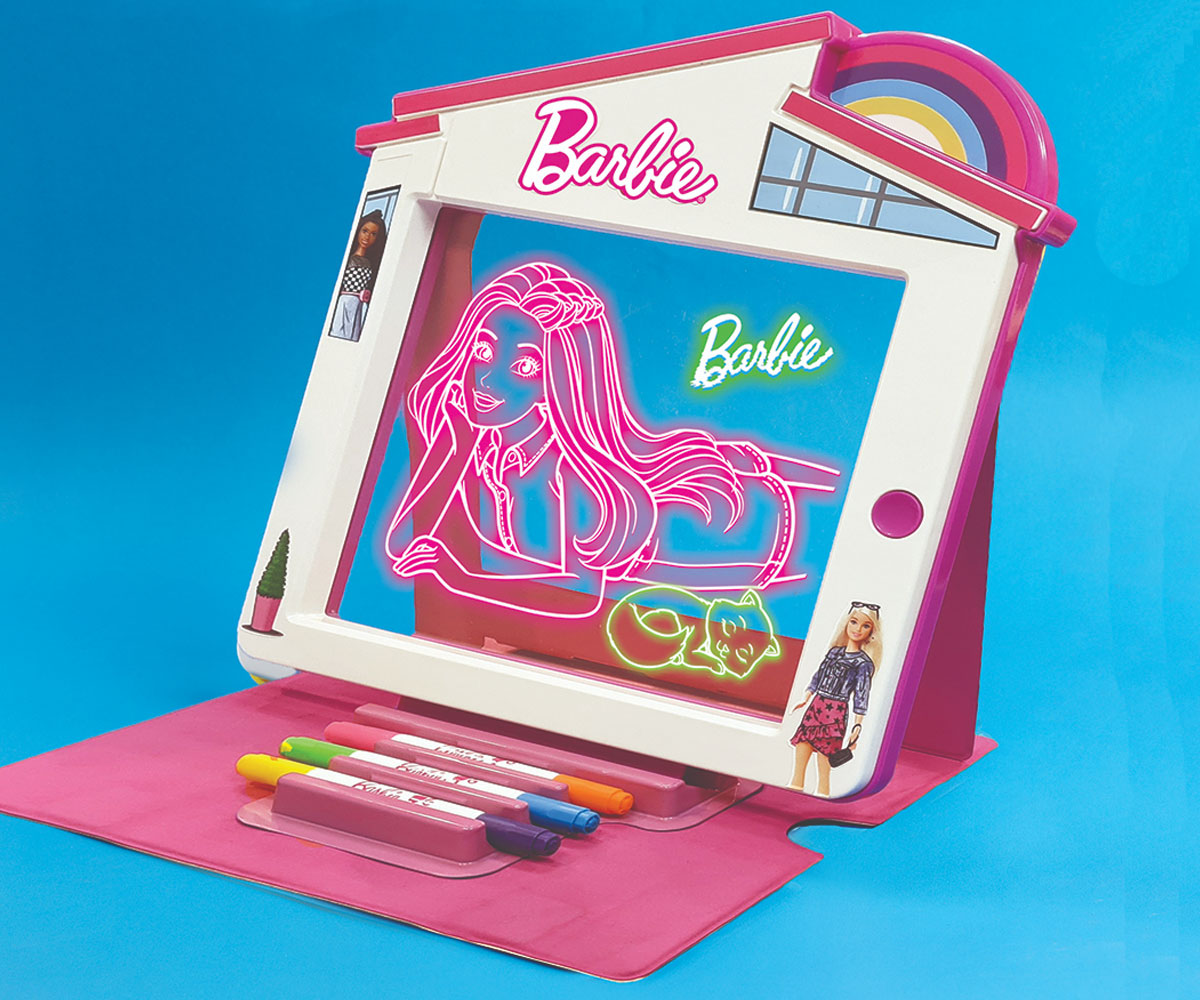 Светеща дъска Barbie Premium Glow Pad, 8 LED светлини