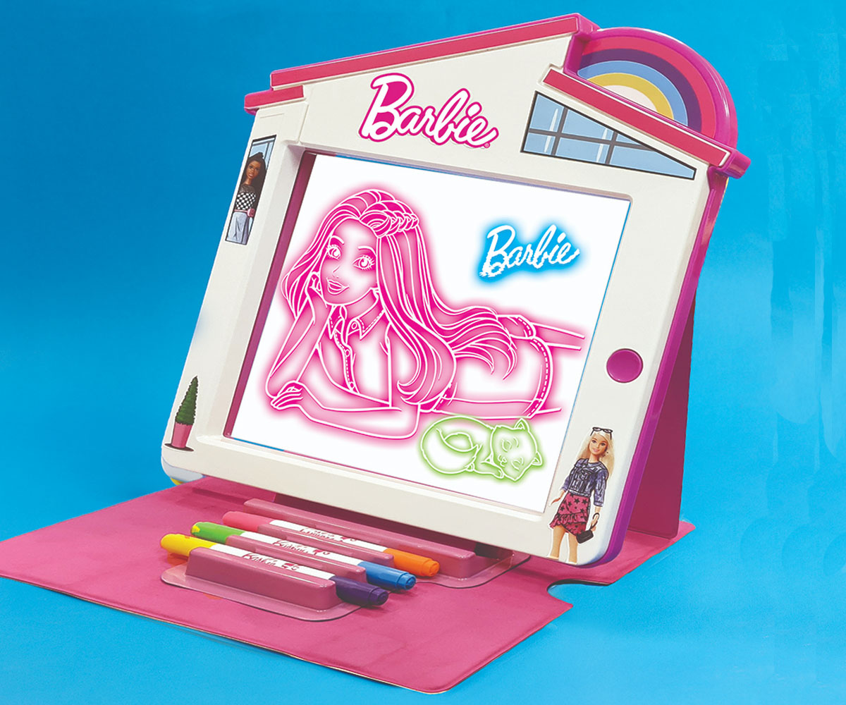 Светеща дъска Barbie Premium Glow Pad, 8 LED светлини