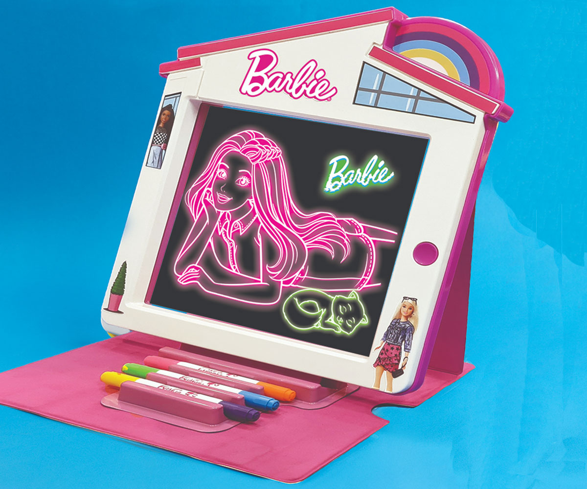Светеща дъска Barbie Premium Glow Pad, 8 LED светлини