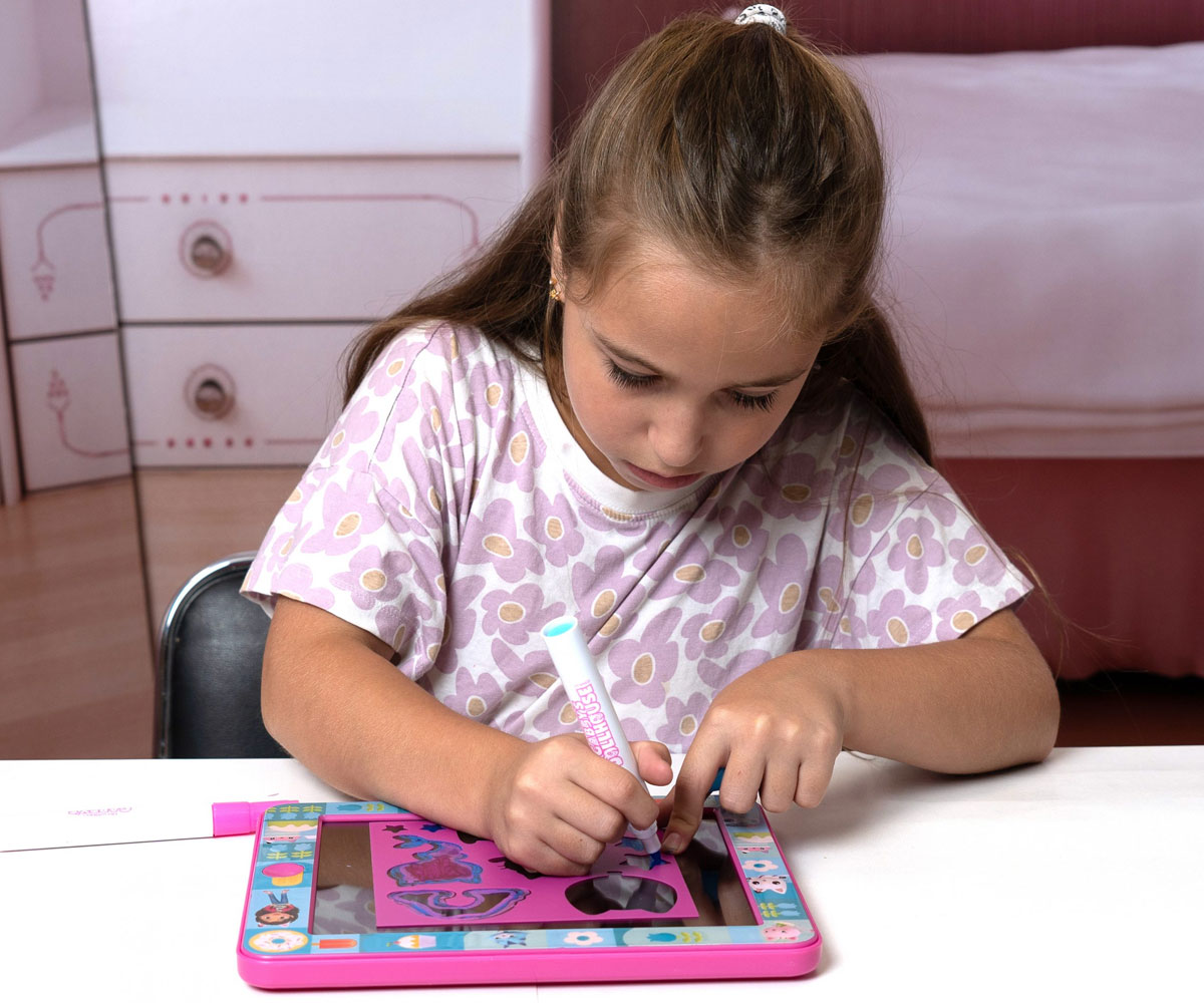 Светеща дъска за рисуване Gabby's Dollhouse, 8 режима